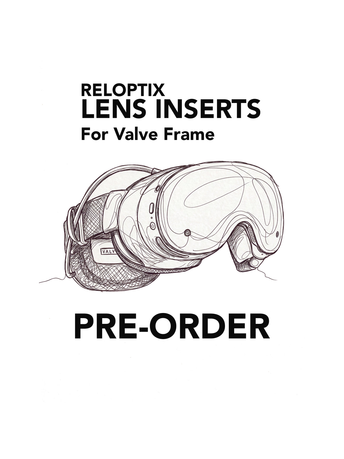 Reloptix Valve Frame Prescription Lens Insert Kit